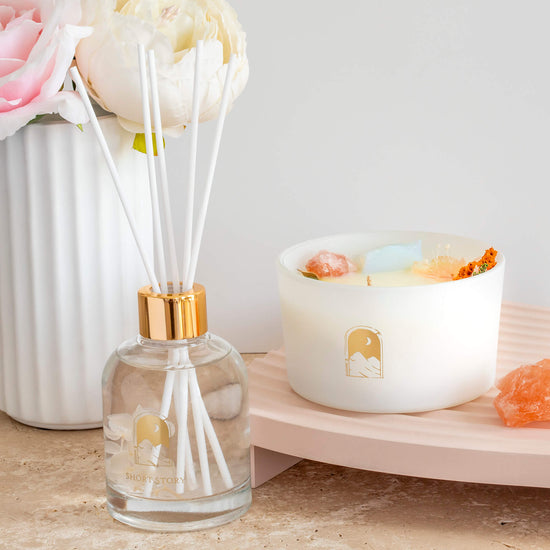 Floral Crystal Diffuser Serenity Peach Blossom & Vanilla