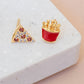 Earring Diamante Pizza and Fries