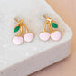 Earring Epoxy Cherry Pink