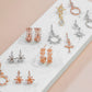 Drop Earring Diamante Cross