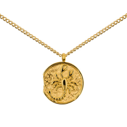 Necklace Medallion Scorpio Gold *