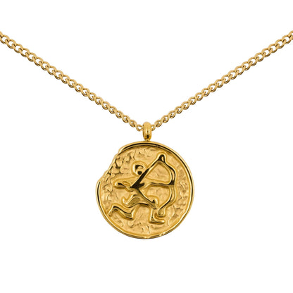 Necklace Medallion Sagitarius Gold *