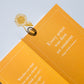 Gold Bookmarks Floral and Fauna Sunflower