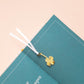 Gold Bookmarks Floral and Fauna 4 leaf clover