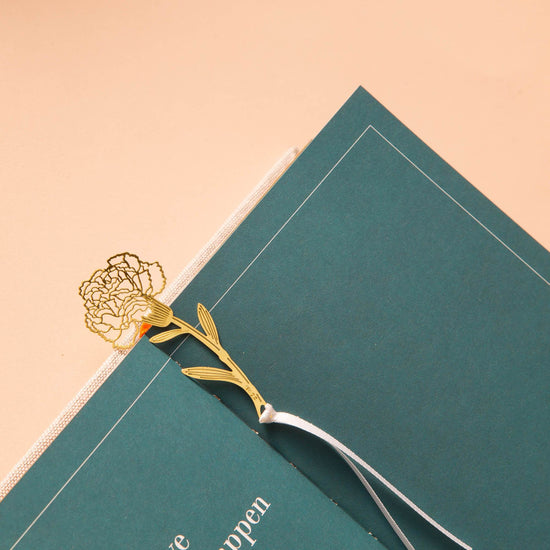 Gold Bookmarks Floral and Fauna Flower