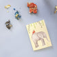 Card Wooden Pretty Elephant