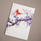 Card Watercolour Sakura Tree Purple