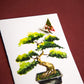 Card Watercolour Bonzai