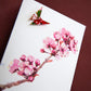 Card Blossom Branch Pink