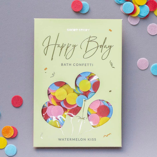 Card Bath Confetti Happy Birthday Watermelon
