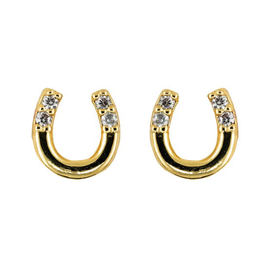 Earring Diamante Mini Horseshoe