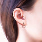 Drop Earring Diamante Simple Ring