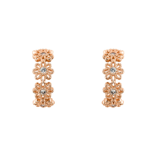 Hoop Earring Diamante Daisy