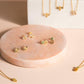 Earring Diamante 4 Leaf Clover