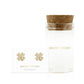 Earring Diamante 4 Leaf Clover