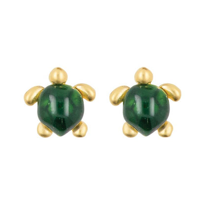 Earring Turtle Green
