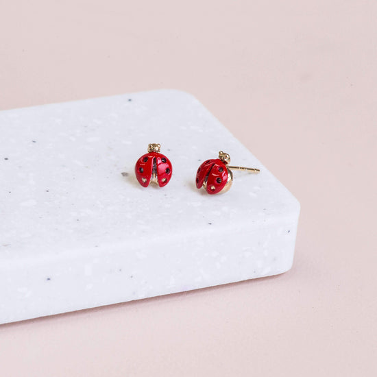 Earring Ladybird Red