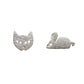 Earring Cat and Mouse