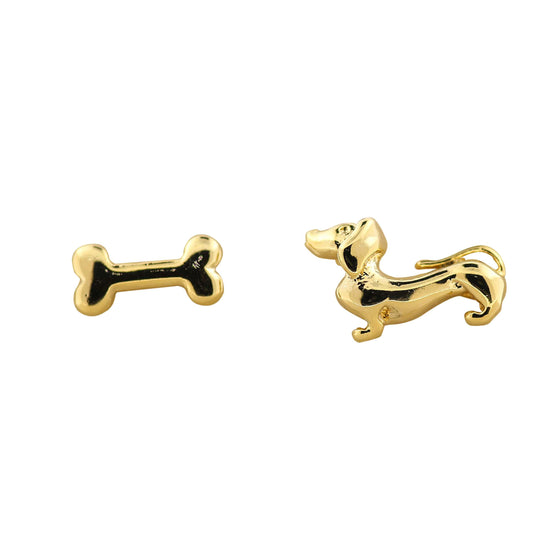 Earring Dog and Bone Bubble