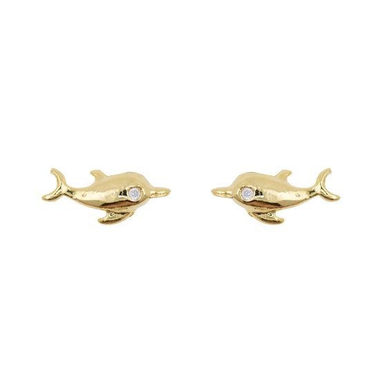 Earring Dolphin Bubble
