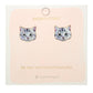 Earring Cat Grey