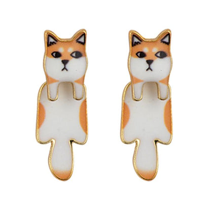 Drop Earring Dog Shiba