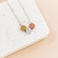 Necklace Trio Solid Circle Silver