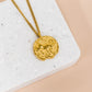Necklace Medallion Capricorn Gold *