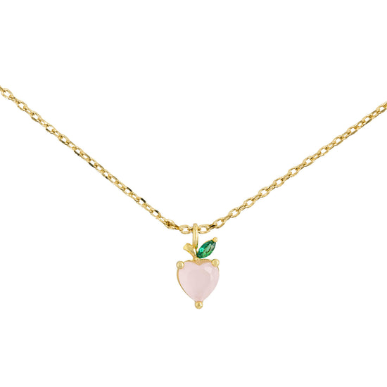 Necklace Diamante Peach Gold