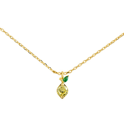 Necklace Diamante Lemon Gold