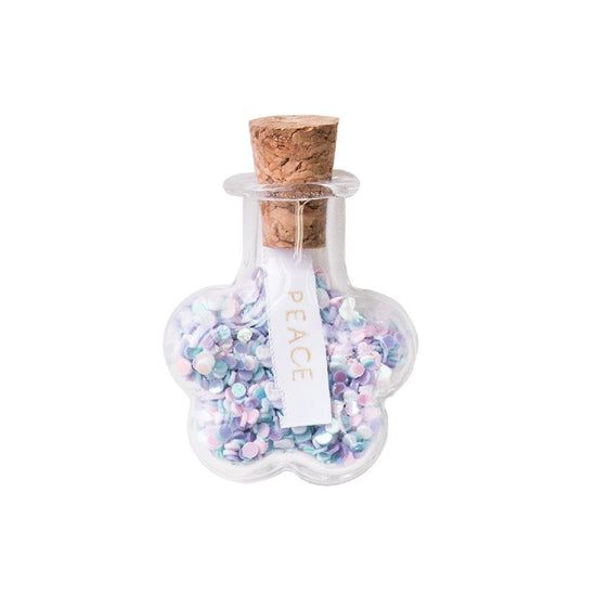 Trinket Bottle Peace Flower Pastel