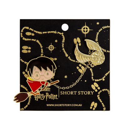 Harry Potter Enamel Pin Harry & Golden Snitch