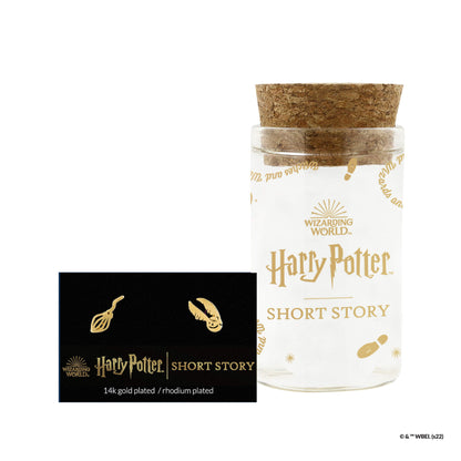 Harry Potter Earring Nimbus 2000 & Snitch